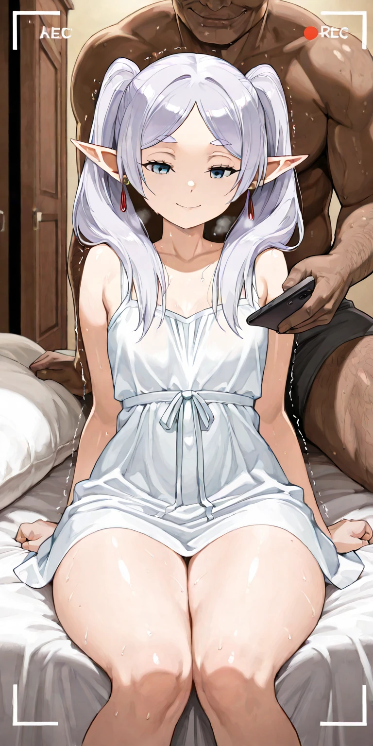 Completely naked、、Flat Chest、Fight with 17-year-old boy、Nipples、The girl is angry、pubic hair、Staring at each other