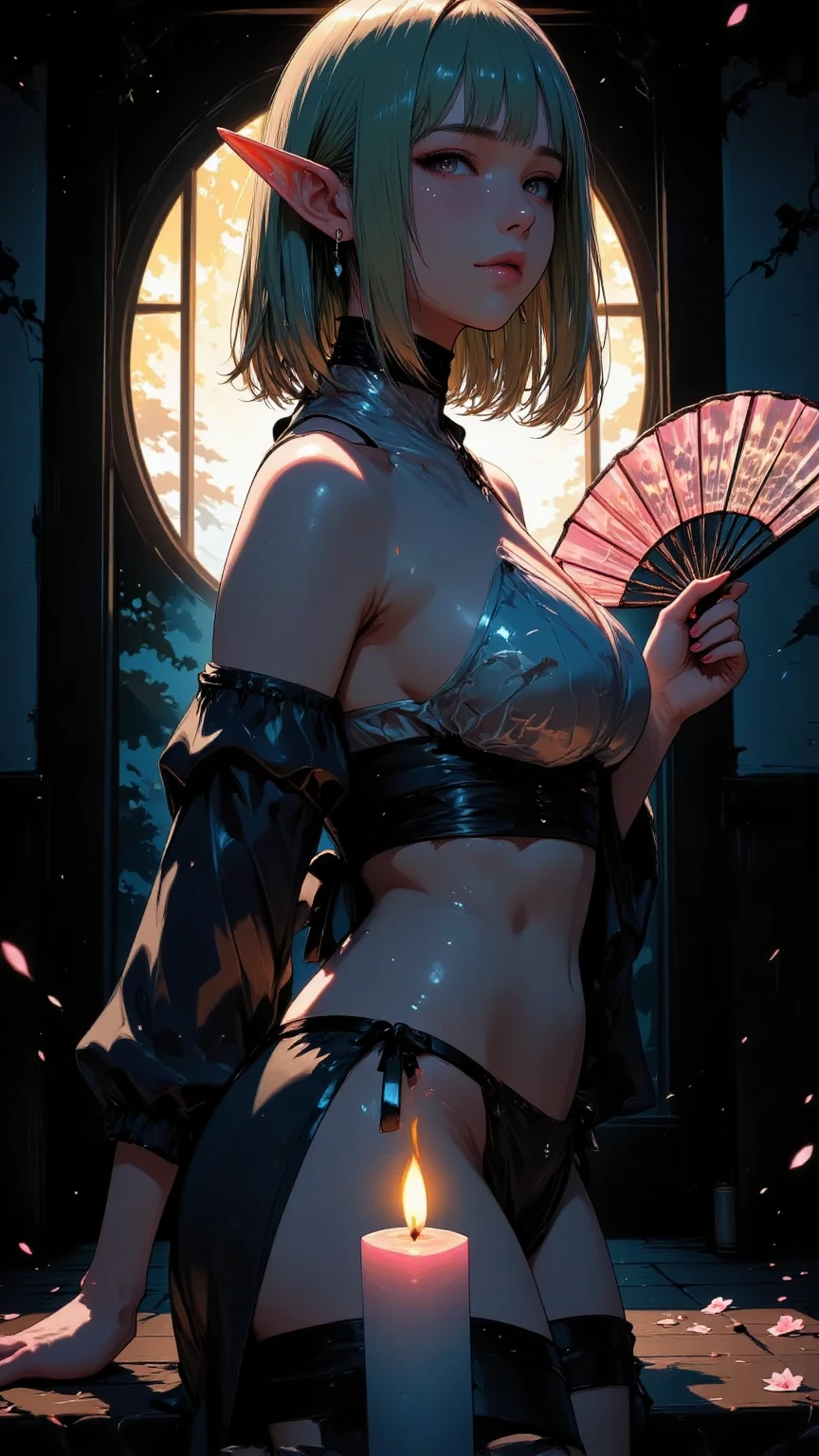 1female，45 yers old，Married Woman，熟妇，plumw，extremely large bosom， 独奏，（Background with：ponds，Cherry blossom forest，lotus flower）standing on your feet， She has short black hair，seen from the front，， mostly cloudy sky，（（（tmasterpiece），（Very detailed CG unity 8K wallpaper），best qualtiy，cinmatic lighting，detailed back ground，beatiful detailed eyes，Bright pupils，Black eyes，Snow-whiteskin，Redlip（Very fine and beautiful），（Beautiful and detailed eye description），ultra - detailed，tmasterpiece，））facing at camera，A high resolution，ultra - detailed），revealing breasts，Bare genitalia，  Bulge，legs are open，Raised sexy，Camel toes，Desire for dissatisfaction，frontage，Navy，elementary student，（Wearing：see-through school uniform，Sailor's cap，Transparent sailor uniform，Bare ，）