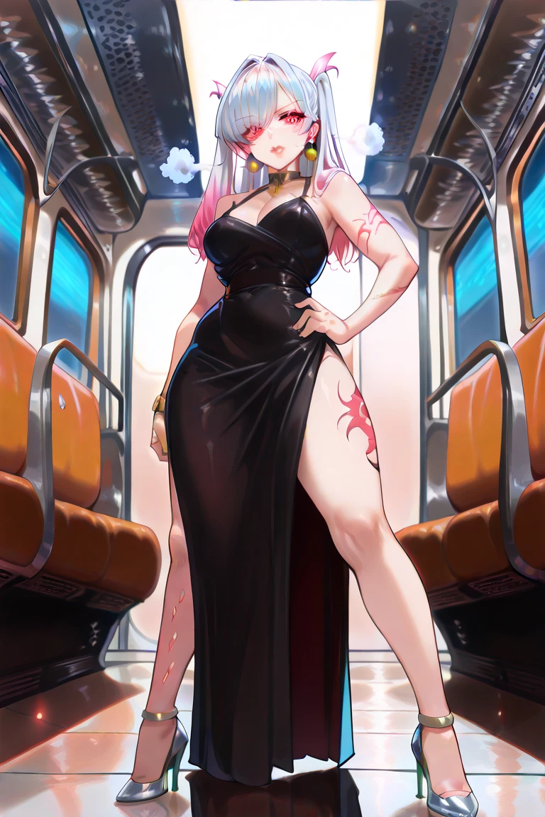 1girl, solo, aru_\(blue_archive\),armpits,solo,gloves,breasts,long_hair,halo,white_gloves,red_dress,horns,necklace,pink_hair,jewelry,bangs,side_slit,strapless_dress,brown_eyes,jacket_on_shoulders, ((huge breast)),
((transparent background)), 8K, HD, HDR, masterpiece quality, ultra-detailed, realistic, vibrant colors, (portraits, anime, concept artists), warm color tone, soft and natural lighting.