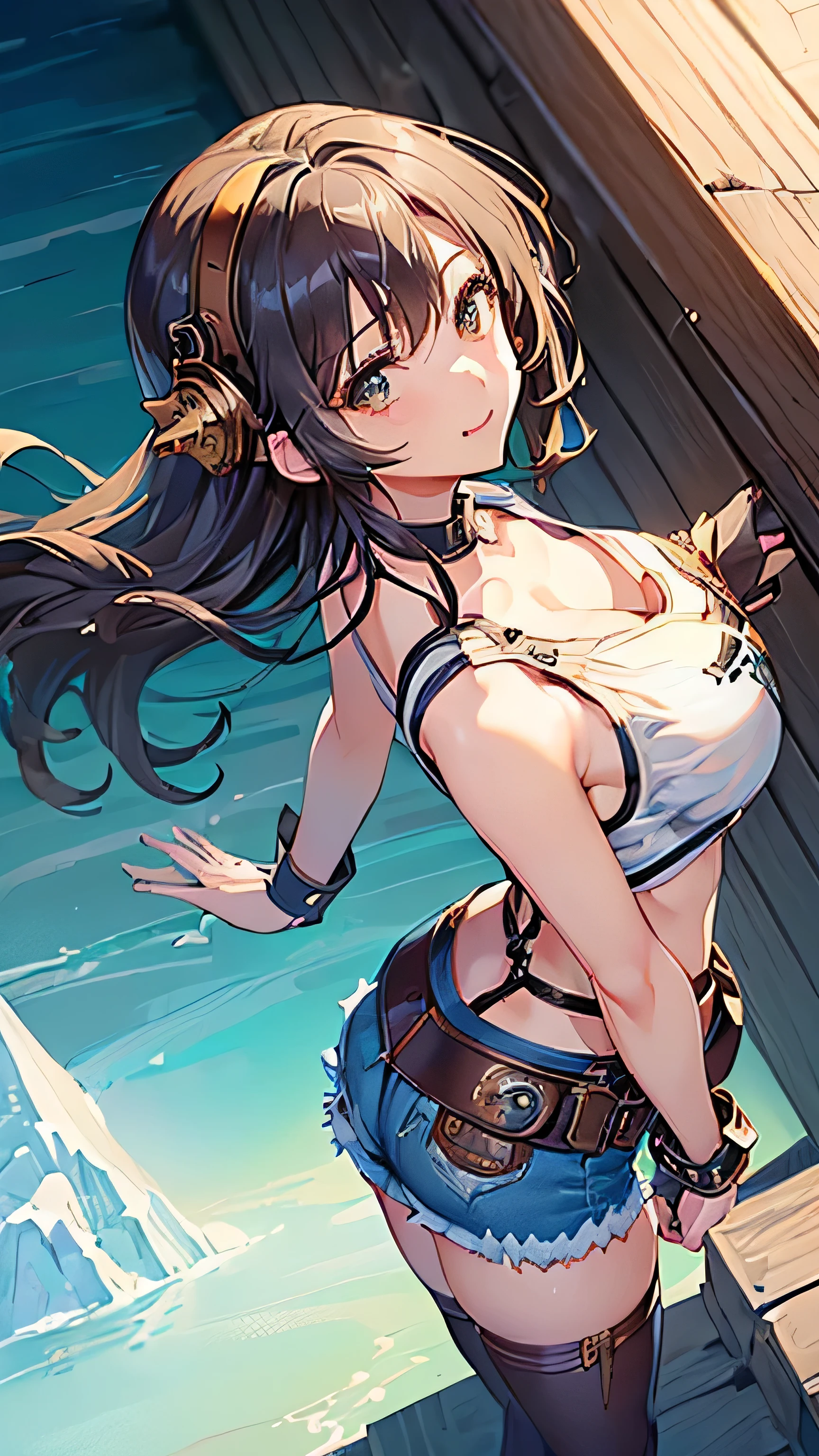Two-dimensional style, full body picture, big belly, abs, muscles, big breasts, huge breasts, big breasts, big breasts, giantess, huge navels, deep belly buttons, huge navels, deep navels, small heads --auto --s2