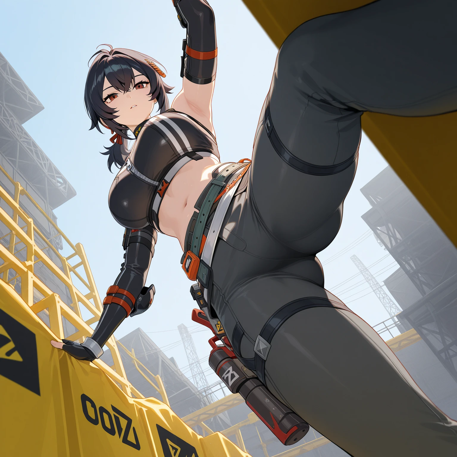 tifa_outfit,Comic board:2, daily life scenes,anatomy correct, masterpiece,ultraclear,hyper HD,the detail,beautiful