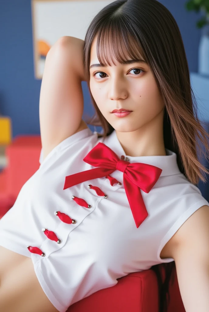 hight resolution、high-level image quality、in 8K、Real live-action、Raw photography、top-quality、masterpiece、超hight resolution、生a picture、ren、Beautiful fece、masutepiece、((Obscene content))、For adults、charm of 、absurderes、((((Japan elementary school students))))、Japan Girl、((8years old))、((with round face))、((kawaii幼顔))、de pele branca、((chubby face))、(shorten the body a little)、Juvenile physique、小柄、Smaller chest、kne、 thighs thighs thighs thighs、Somewhat short、(tre anatomically correct)、slightly short neck、独奏、fullllbody、Very nice、(((a junior idol in Japan)))、 ((Pubic area))、(Mansuji)、(plain white cotton panties)、Are sleeping、(Photorealsitic:1.37)、Photon mapping、Realistic、Radio City、Physically Based Rendering、depth of field rally background、a picture、(((a junior idol in Japan)))、Sparkling eyes、shiny lip、too bright natural light、The Bright Sun、Too bright sunlight、(((((8years old)))))、(((Pubic area)))、((Phetcha Pai))、Alone,((short-hairスタイル、Short-cut hair))、(A room in a western-style hotel)、(on the beds)、(((a junior idol in Japan))),teats, nedium breasts, teatsでてる、child's body,, (Slimedな, Small, Flat, Small),((White cotton panties with ribbon))、teatsでてる、teats、独奏、kawaii、petite person,(((short-hair),full body Esbian,(((Red collar))), ((bow panties ))、Show each other、Open your legs、Open your crotch、Show me your panties、, (((White tank top))),(Long white silk camisole)、(Slimed、small tit、flat boobs、small tit)、Wear a white top、Show me your panties,(((Red collar, bow panties )))