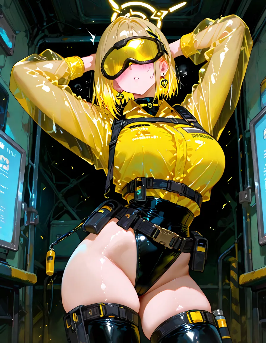 highres, beautiful women, women only, no men, tanned gyaru, blonde hair, high detail, good lighting, lewd, hentai, (((shiny wet spandex short-sleeved cycling suit shorts))), (((latex thigh high high heel boots))), (bare thighs), (wet clothes), (((wetting herself))), (((peeing herself))), (((peeing self))), (pee streaming down legs), peeing stain, (puddle), (thick thighs), nice long legs, lipstick, detailed face, pretty face, seductive face, aroused, sexually excited, ((in public)), hihelz