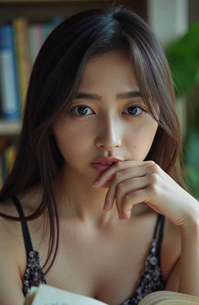(Highest quality:1.4),(masterpiece:1.4),(Realistic:1.4),(Realistic:1.2),(超High resolution, RAW Photos:1.4),(High resolution, Very detailed:1.2),(8k:1.2),Movie Photos,a photo of a dark-haired,One Girl,alone,Wearing uniform,((Japanese Classroom))、((Upper Body:1.3))