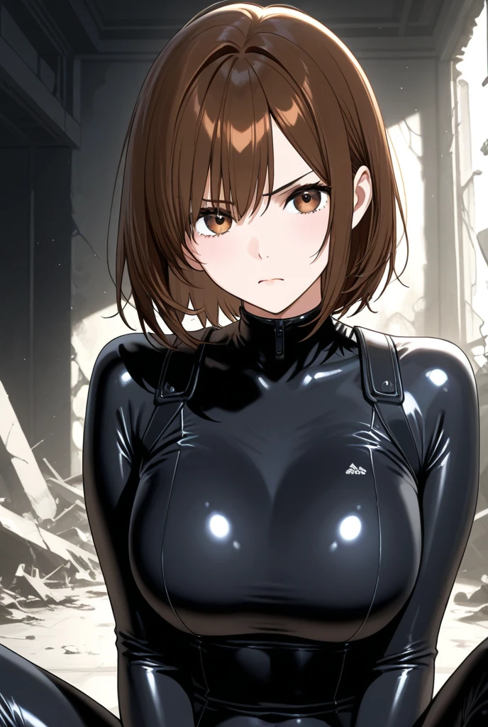 1girl, (shapely body), (solo), 19 years old, hdr, <lora:Misaka_Worst_BV10:0.7>, ((suit)), epic realistic, RAW, analog, dim light, neon lamps, (1 person), (((night))), blinding lights, relaxed posture, people in the background, dark lighting, neon advertising, advertising posters, advertising hologram, realistic shadows, stands in the semi-darkness of a ruined building, ((highly detailed skin, skin details)), sharp focus, 8k UHD, DSLR, high quality, film grain, Fujifilm XT3, soft cinematic light, adobe lightroom, photolab, hdr, intricate, highly detailed, (depth of field:1.4), faded, (neutral colors:1.2), (hdr:1.4), (muted colors:1.2), hyperdetailed, (natural skin texture, hyperrealism, soft light, sharp)