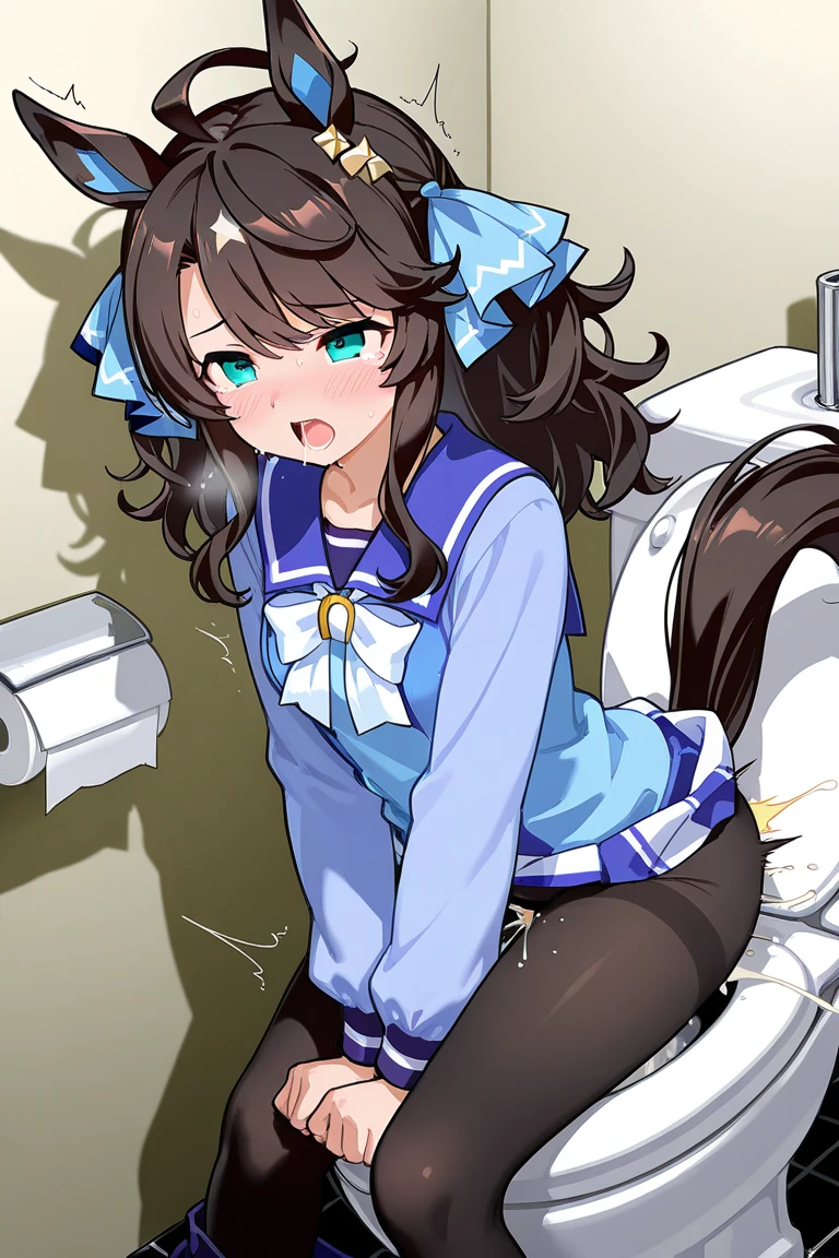 full body, barefoot, masterpiece, a beautiful schoolgirl, (fantasy refrigerator background), erotic photoshoot, a desk, from behind, schoolgirl uniform, shackles on legs, ass, barefoot ,happy face, looking to the viewer, big open eyes, blush