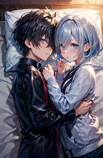1 boy and 1girl are having sex
