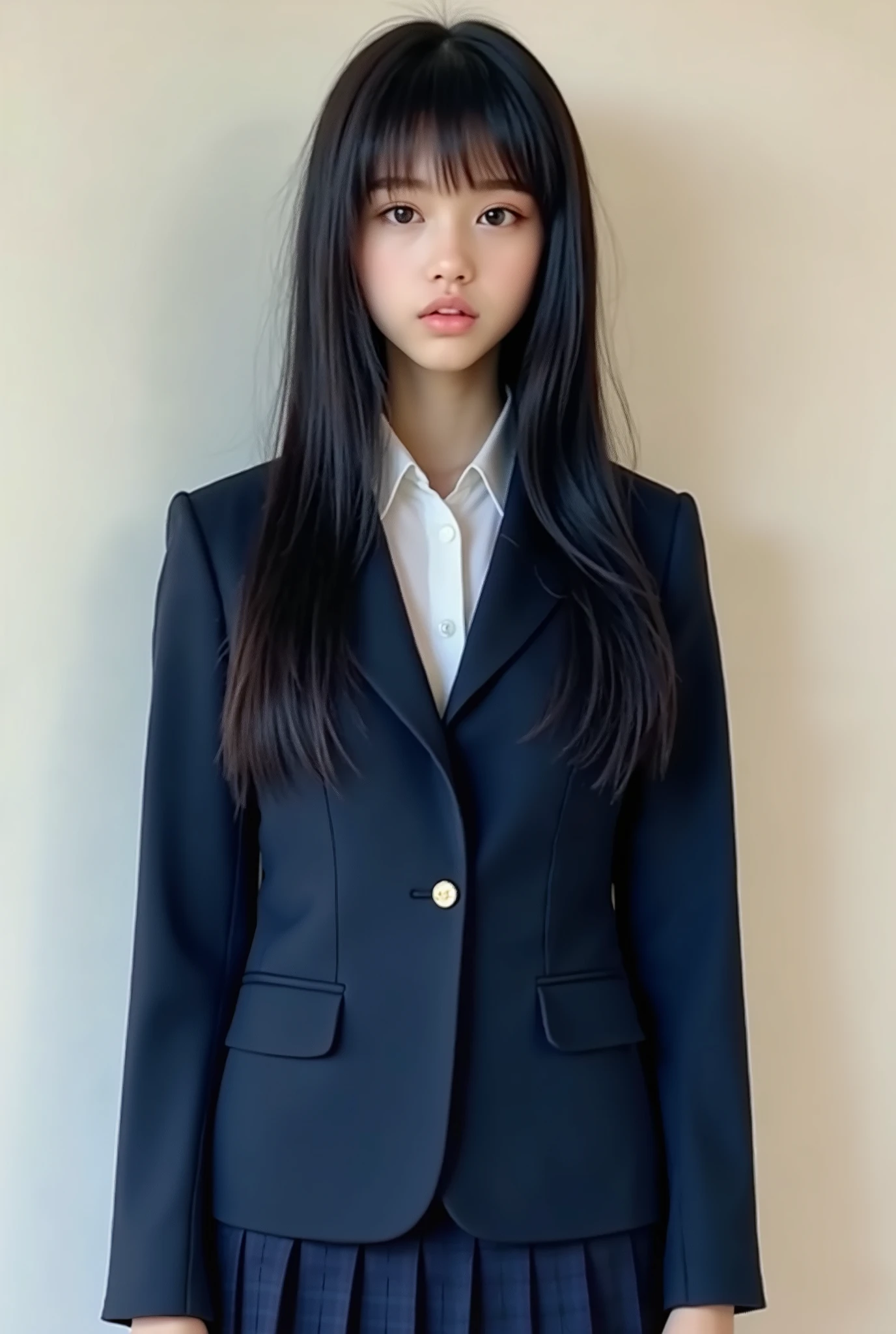 Beauty、uniform、Long Hair