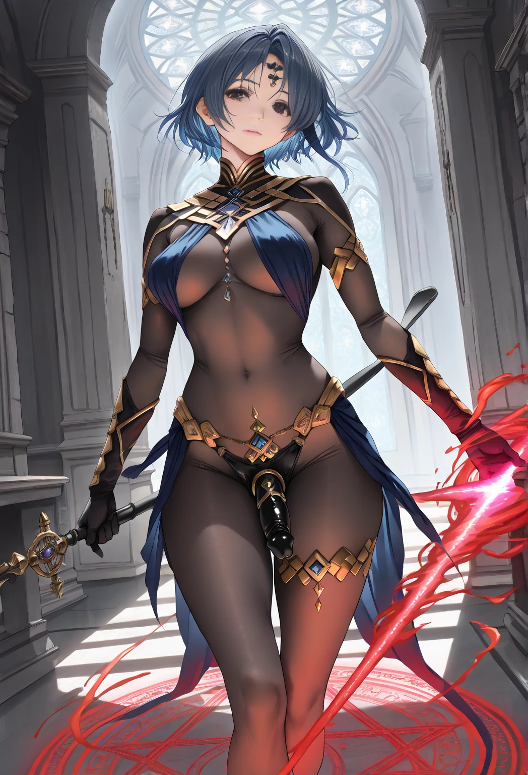 safe to work,(perfect composition),(zelda totk reimagined as a corrupted dark queen by ganon )+++, sfw++,masterpiece, Best quality, high quality, illustration, granularity,(Ideal woman )++, beautiful detailed eyes, (symbol of evil:1.2),mom Zelda, Lustful woman, (evil smile:1.1), (the villain, dark heroine:1.2), (Ideal woman proportions:1.1), (seductive eyes:1.2), Eyeliner, mascara, sexy makeup, (seductive smile:1.2), (mature woman:1.4),masterpiece, Best quality, high quality, illustration, granularity, 1 girl, (glowing evil red eyes), evil grin, Crazy eyes, (a high resolution, masterpiece, ultra Best quality, insanely amazing hyper beautiful extremely detailed, official:1.4) dark heroine anime girl with short hair in a dark and evil place, extremely detailed art germ, (official:1.4), dynamic composition, (lonely girl:1.4), {sfw}, masterpiece, ultra detailed, cult attack, Ma'am, studded collar, dark kingdom, bad end, 1 girl, Solo Woman, just concentrate, mature woman, standing, whole body, I look at the viewer, dark zelda totk, dark queen, evil, corruption, contrasting, mind rupture, blond hair, (short hair:1,5), evil smile, lips, eyelashes, evil grin, dark aura, hip_cloth, ,alternative costume, bdsm, (complex parts:1.12), (complex parts, hyper-detailed:1.15), HDR, dungeon, (at night:1.2), a fireplace, warm light, dramatic light, cinematic,nasty dungeon, dark aesthetic, gothic aesthetics, nasty, evilвещий фон, dark atmosphere, The Atmosphere of Death, green-red atmosphere, evil dungeon background, Gothic, Weak darkness, ((red glow tattoo on crotch)),