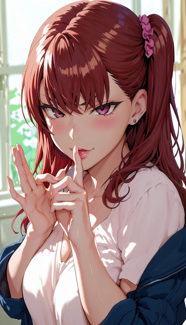 Nogami Izumi, Kninglings gesture, Another girl leaving in the background