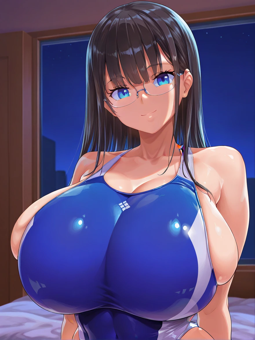 (Upper body close-up:1.5)、(Huge breasts、Cleavage:1.9),Anna Yamada,gigantic breasts,smile、(naked:1.5)、(window)、blue sky、building、(Wearing a collar:1.5)、Earrings、Earrings,(Delicate facial features:1.5)、(masterpiece, Highest quality, High resolution, Super detailed, 8k, 4K),(Put your hands behind your head:1.5),ponytail,(Beautiful Face:1.5),(nsfw:1.3)、Show off your armpits,Spread Armpit、looks happy、Wearing glasses,(Sticking out tongue:1.2),Small nipples,Small areola