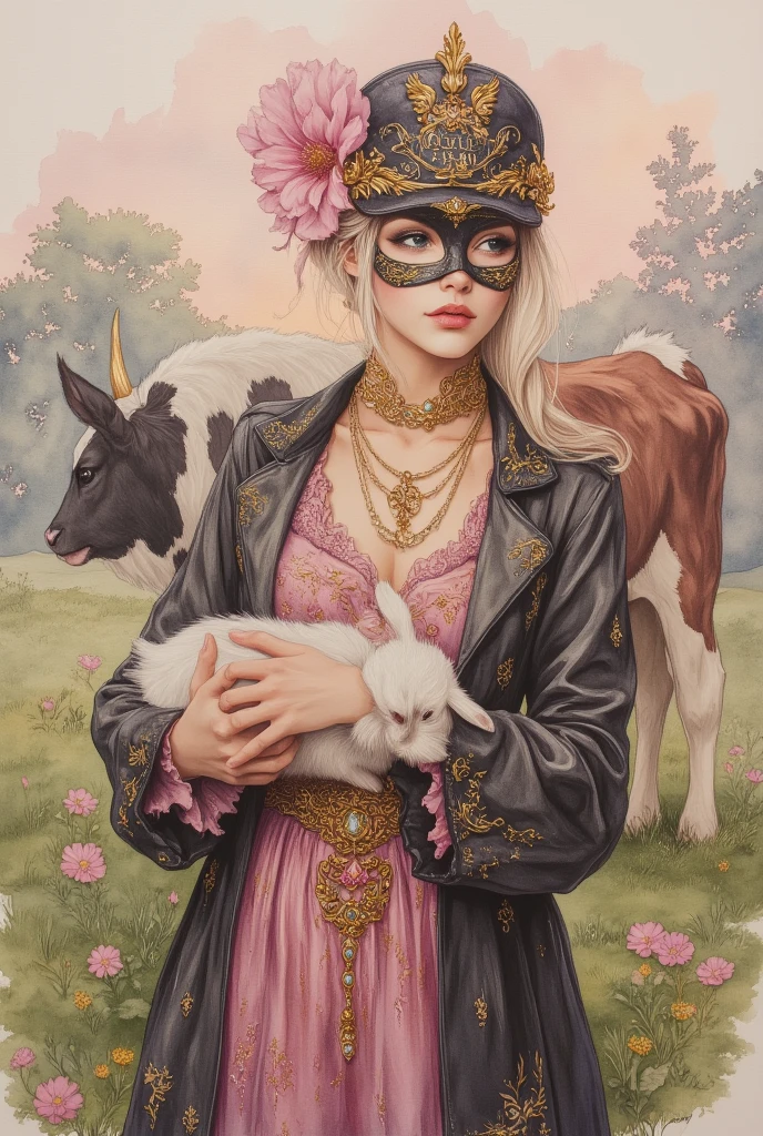 illustration of (solo anthro (unicorn:1.2) sitting on large rock, wearing bdsm clothes :1.1),
(by Hendrik Gerritsz Pot , by Arnold Newman :1.3),
BREAK
solo, anthro, mammal, female, big breasts, cleavage, clothed, smile,
curvy body, fluffy tail,
(fur, fluffy, chest tuft, neck tuft,:1.1)
(leather jacket, leather pants, leather chest harness, ), blue eyes, smirk, looking at viewer, leather belts,
detailed background, outside, nature,