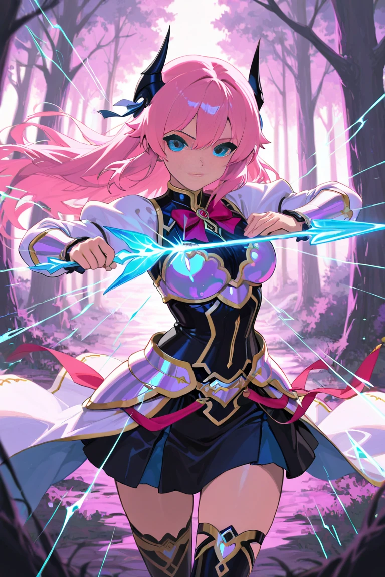 Anime drawing of a bound magical girl