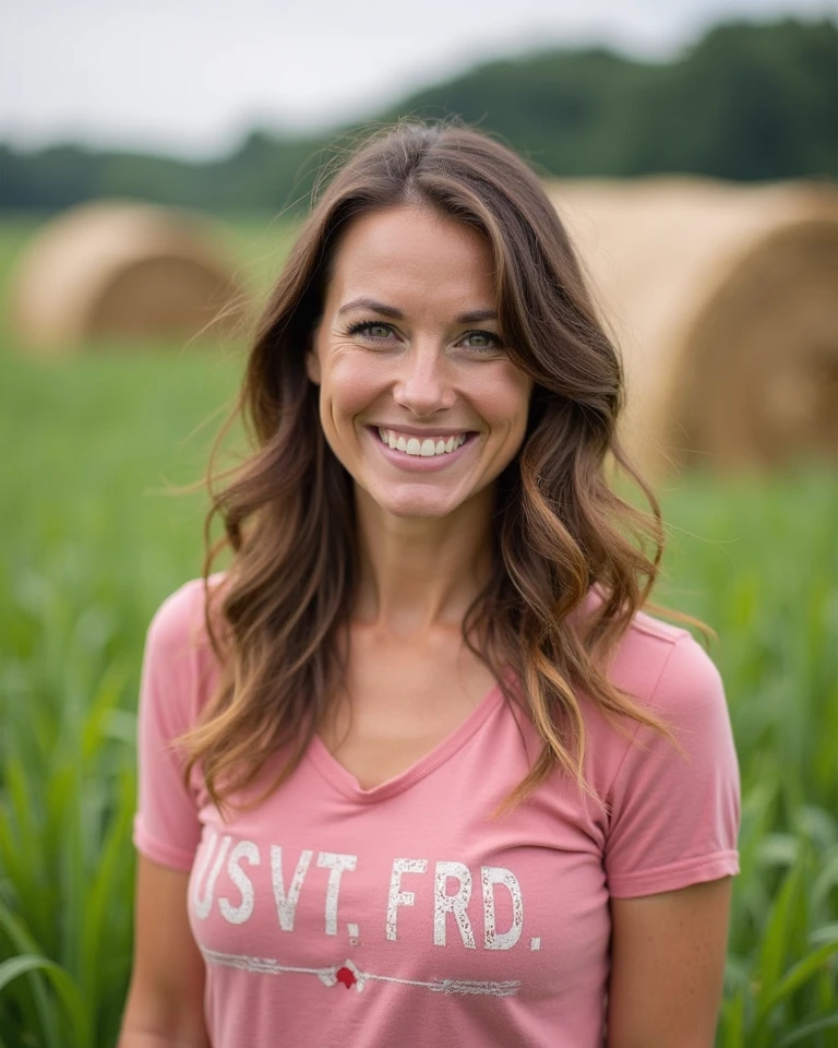 attractive welsh woman, ripped muscle, muscular body, pale skin, smiling(blush), tanktop, thin necklace, [ultra detailed skin:1.2], redhead, green eyes, hair bun, 8k uhd, full body, stand, sweat, cum on face, crowd, night,