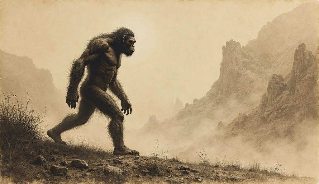 Masterpiece, Neanderthal man eating meat, best quality, hominids feeding, highlighting the leather clothes, low light.