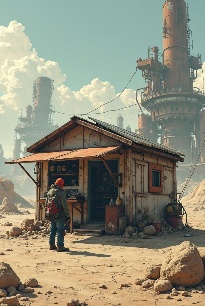 araffe sitting on a pile of junk in a junkyard, screenshot from'fallout 4', screenshot from fallout 4, stylization for fallout 4, fallout 4, in the fallout wasteland, fallout style, nuka cola, fallout power armor, fallout 4 render, fallout 5, fallout environment, fallout 4 vault boy thumbs up, discarded mechsuit in background