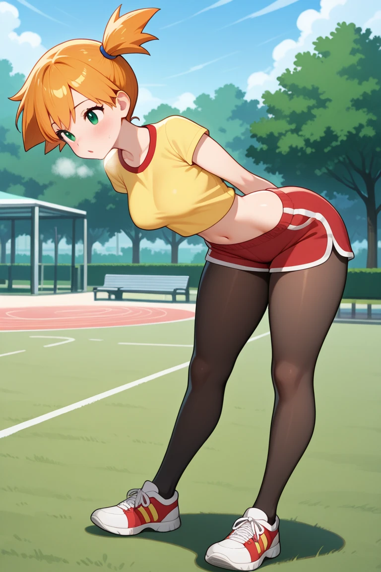 a furry woman, at the park, sunny day, orange sundress, RAW, UHD, 8K, (closeup:1.1), head, highly detailed face, stunning eyes,((( crotch focus)))