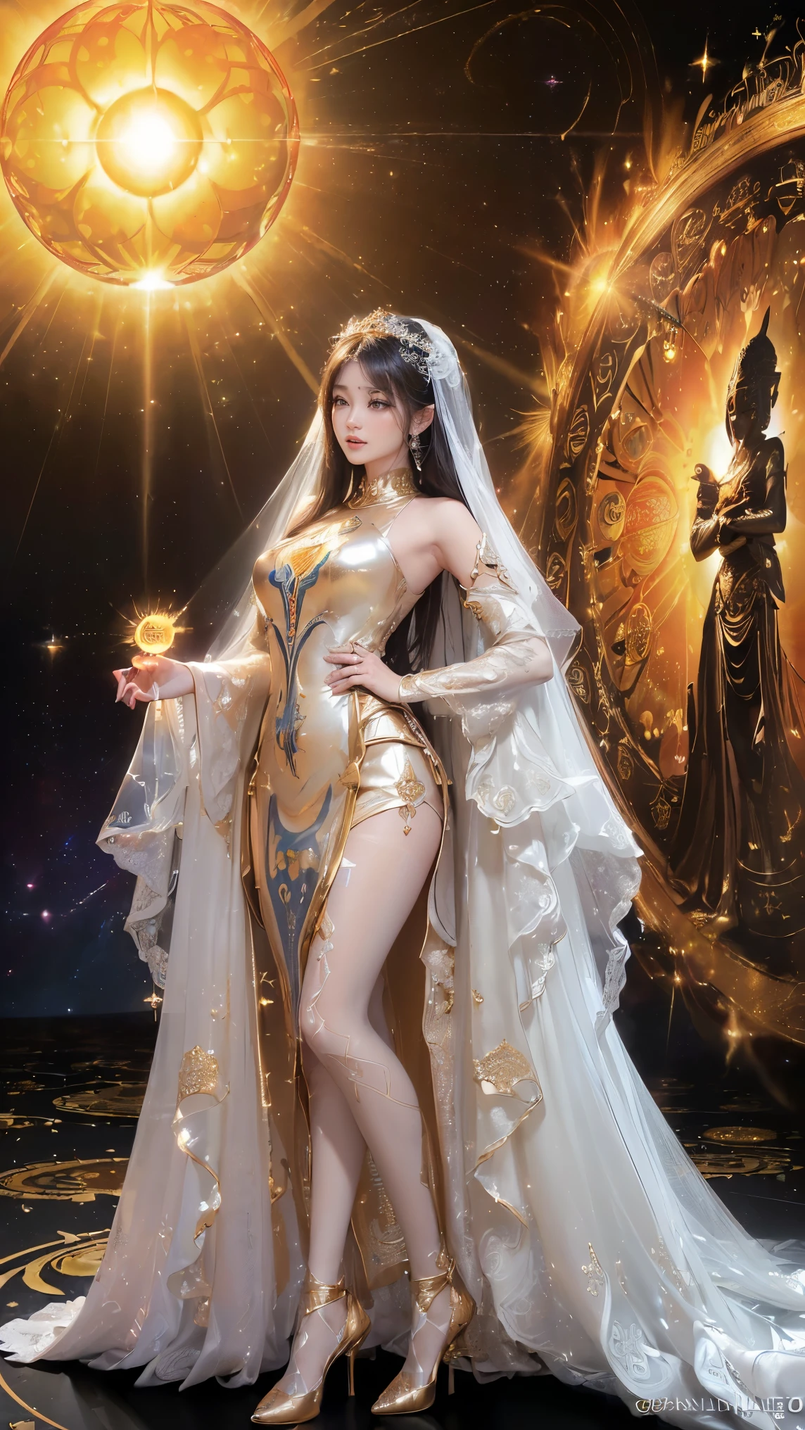 jinmeng golden layered dress sparkle see-through jewelry graceful dance movements, Long legs , Water play,In the pool,play, ((Flowing long hair))Official Art , Unity8k Wallpaper , Extremely detailed , Visible cleavage, Pretty and beautiful , Sexy long legs, masterpiece , best quality ,Practical, Very detailed illustrations ,Extremely detailed , Intricate details , Extremely complex and detailed , Very detailed 8KCG wallpaper , Caustics .reflection , Ray Tracing , Devil Theme ,nebula ,Dark aura, Network Effects , (1 Girl)Solitary , 小蓝Butterfly , Dozens of monarch butterflies around , (Blue plasma flame , (insect , Butterfly)) 圣光Butterfly天使 , Butterfly翅膀 , Pastel tones in Rococo style ,Light white and light dark red , Incredibly beautiful , Cherry blossoms , Surrealism ,painting , Ethereal , Mixing reality and fantasy elements ,Ray Tracing , Complex patterns , Delicate lines , Perfect your hands, Starry Sky , rich and colorful , Star