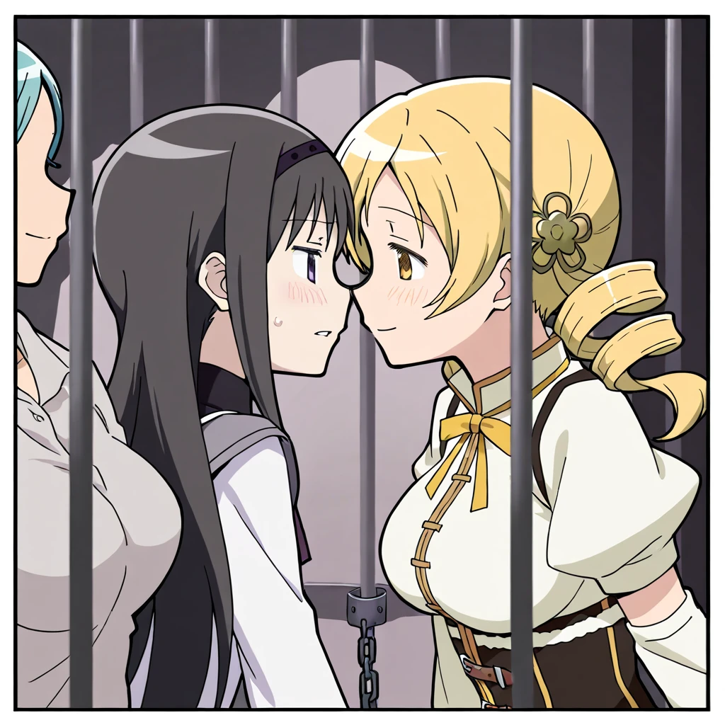 anime girl with long hair and a sword in a cage, castle scene manga, black and white manga panel, black and white manga, in prison, in a prison cell, black and white manga style, black and white manga page, black and white manga comic, in jail, manga cover art, in manga style, manga scans, manga cover, in style of manga