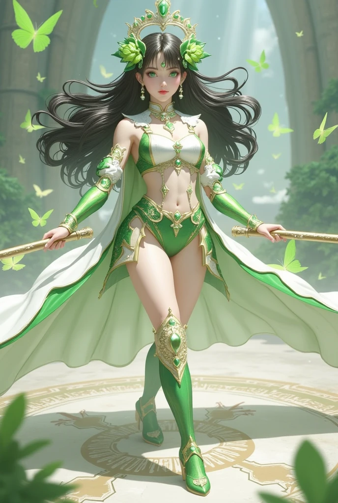 (Martial arts style works),(quality),(height)   ,1 sexy young man,light green eyes, Short dark green hair., alone,(Sexy young boy, detailed background),A face that is handsome and sexy.,fairy tale,(butterfly race),Slim, sexy, shiny body,It has perfectly detailed butterfly wings.,Picture of creating a magic camp,Show movie subtitles,Don&#39;t look at the view.,Not looking at the view,Amazing light and shadow,Wear a gorgeous, sexy, perfectly detailed traditional Chinese outfit. web style,moon,Moths all around, floating on water,There was a large, fine green ring around it.
