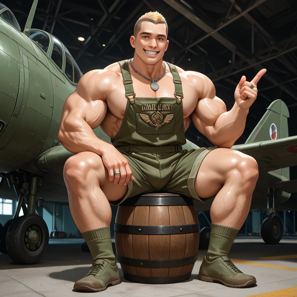 By dangpa, By daveoverlord, by kuulongarl, by takemoto, by kusunagi grizzly bear, muscular, topless, military, planes, huge pec, pectoral, large , black tank top, black gym shorts, black wristbands, black gym shoes, wearing black sun glasses, attractive guy, 8k furry art