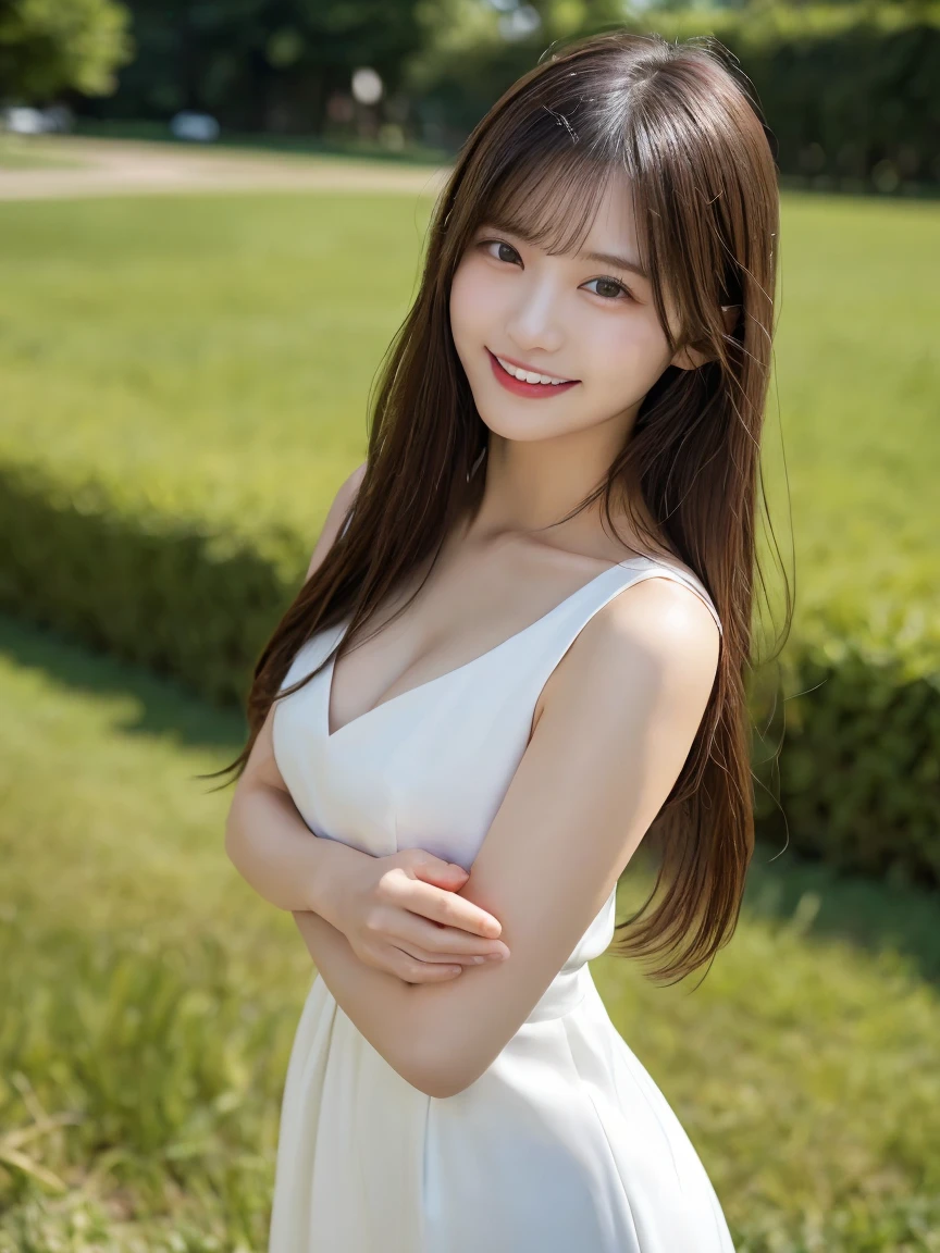 ((Highest quality, 8K, masterpiece :1.3)),garden,squirt,outside,blue sky,White cloud, (High heels),Very attractive smile:1.2,Looking at the camera,Red lipstick:1.2,Dark lipstick:1.2,Perfect Style, Big Breasts:1.3, Highly detailed face, double eyelid,White T-shirt,jeans,(masterpiece: 1.3), (Maximum resolution: 1.4), (Ultra-high resolution: 1.2. Cinematic Light, Ultra-high resolution, (Detailed eyes and skin), 8K resolution,(Brush your hair up),((Pure white skin:1.3)),Glossy Lips:1.2,(Straight Hairstyles、Light brown hair),height: 175cm,Full Body Shot