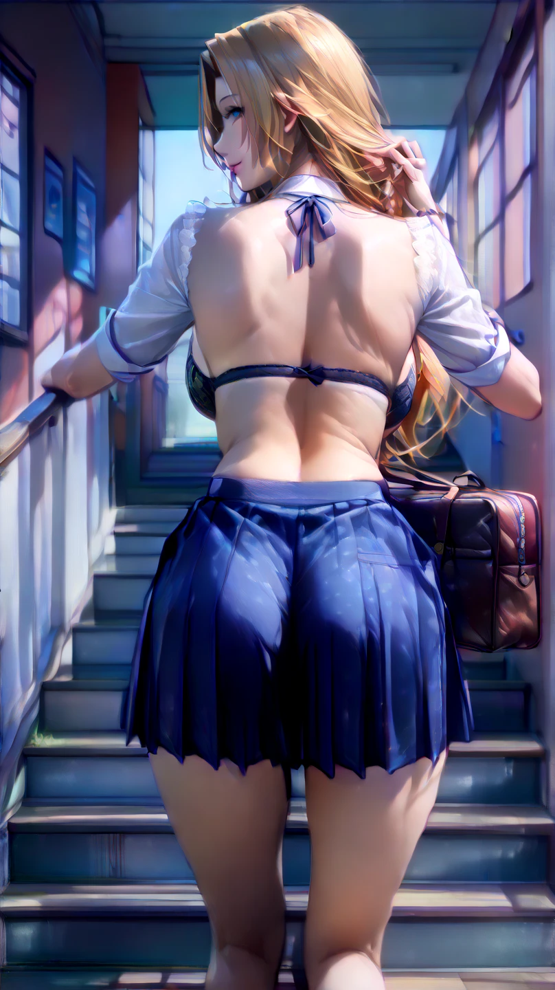 hi-school girl、Skirt lift、show me your micro pants、Cameltoe、Neon street back alley at night、NSFW