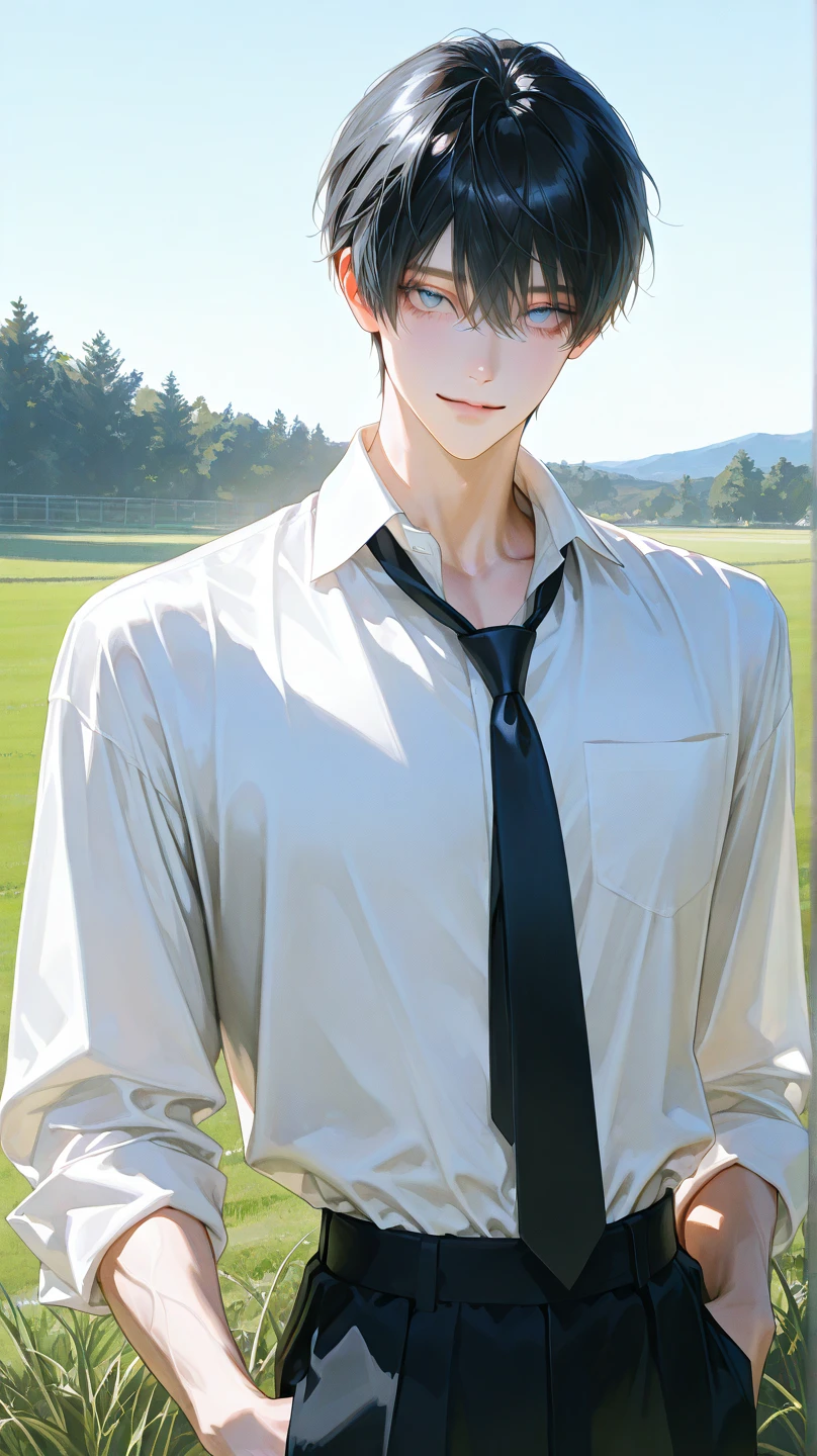 (handsome high school muscular boy), handsome muscular high school man in the classroom of high school, he wears high school Blazer of the checked pattern of yellow & white, mischievous smile, (details: 1 1), natural muscles, high quality, beautiful eyes, (detailed face and eyes), ( No face: 1 2), noise, real photo、... PSD, Sharp Focus, High Resolution 8k, Real & Professional Photography, 8K UHD, Soft Lighting, High Quality, Film Grain, FUJIFILM XT3