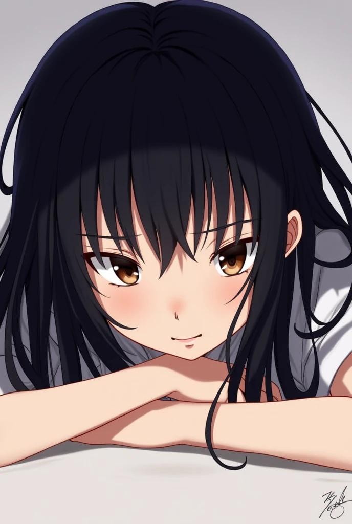 High resolution, masterpiece,Chizuru Ichinose, Black Hair, alone, One girl, Detailed eyes, ((Yellow Eyes))、