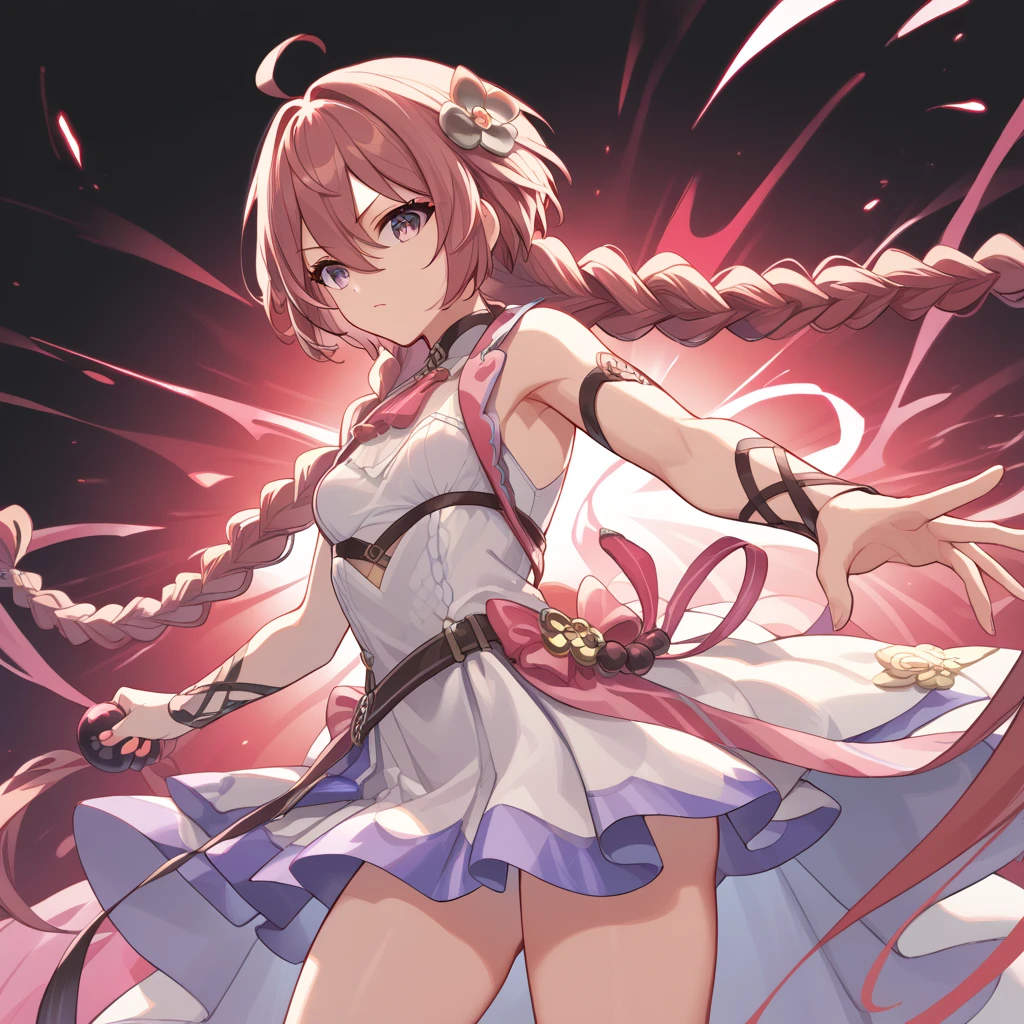 (((Pixel Perfect, Perfect in every detail))), alone, One person, Mikoto rose., tokiwadai , bow, View your viewers, Arms crossed, Mouth closed, Upper Body