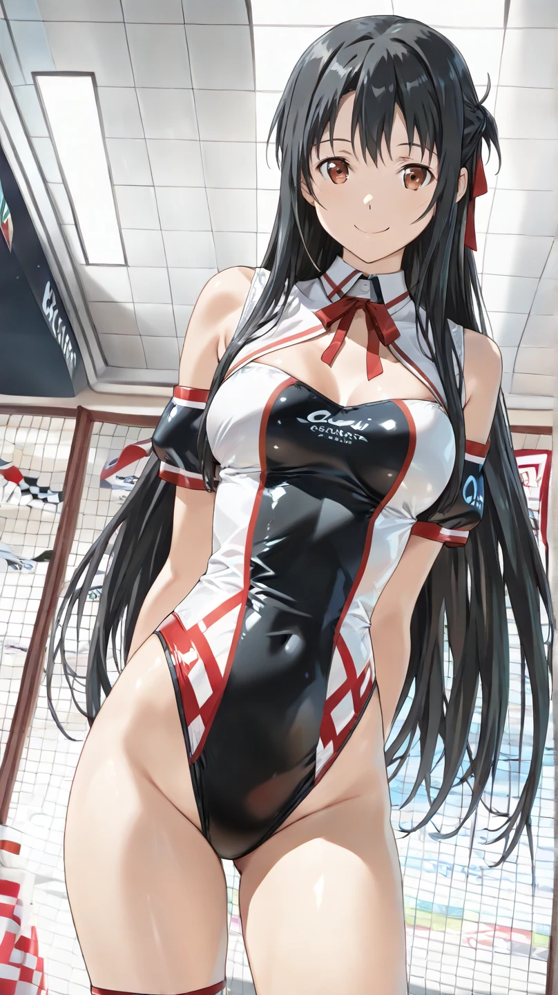 (​masterpiece, top quality, professional illustration), beautiful middle breasted, ultra detailed Asuna:1.3, open stance, in heat, sweat, tears, POV, blue-sky:1.3