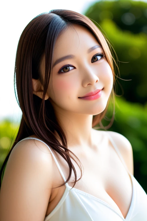 8k, Ultra-high resolution, Highest quality, masterpiece, 三分割法によるphotograph,Surreal, photograph, 1 Girl, (:1.3), pretty girl, Cute Face, Beautiful eyes in every detail, 細かくdetailedに,masterpiece,One Girl:1.2, Japan Female Announcer,extream close up,smile,Black Hair,Side undercut,street tree,Urban area,Young Wife,healthy,Sports Bra,Bra Top,Shorts,Natural Makeup,Realistic Skin, Perfect and beautiful face ,完璧でCute Face, Skin with attention to detail, Perfect limbs、Narrow waist、Thin legs),Looking at the audience、beauty,Long neck、(((Ideal body type))),A cup small breasts :2,Portraiture:2,Perfect Anatomy,鮮明なdetailed,detailed,Surreal,Light and shadow,dappled sunlight