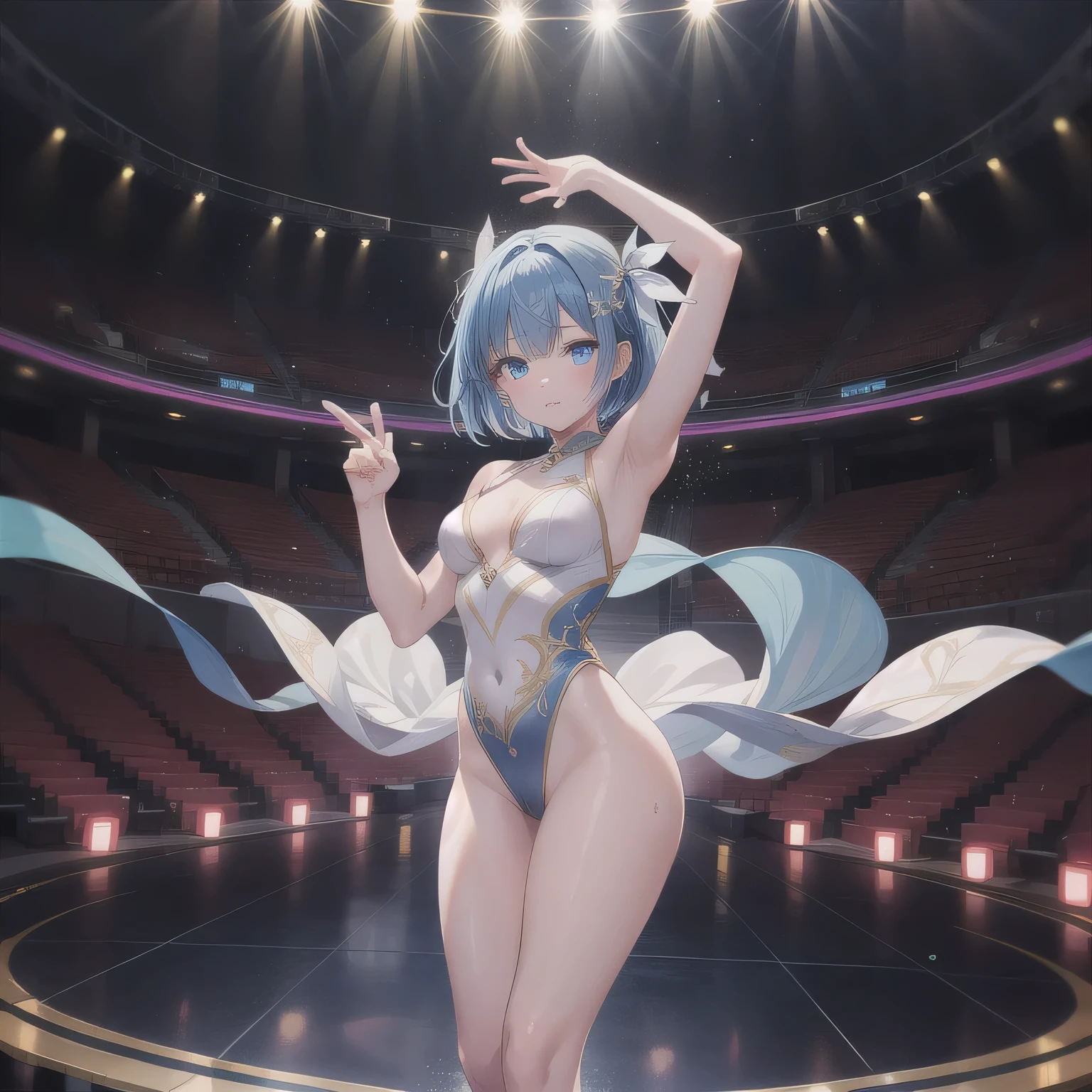 Highest quality,masterpiece,Idolmaster Cinderella Girls characters,Live Stage,Radical Slingshot Swimsuit