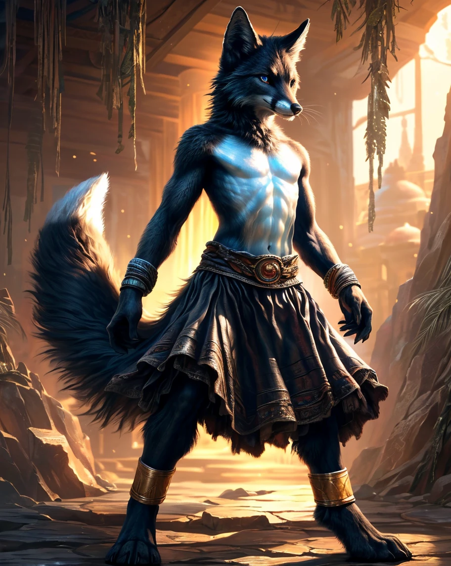 Miku Hatsune 19 years old adds high definition_detail:1, blue fur,kitsune ears, tribal tattoo add_detail:1