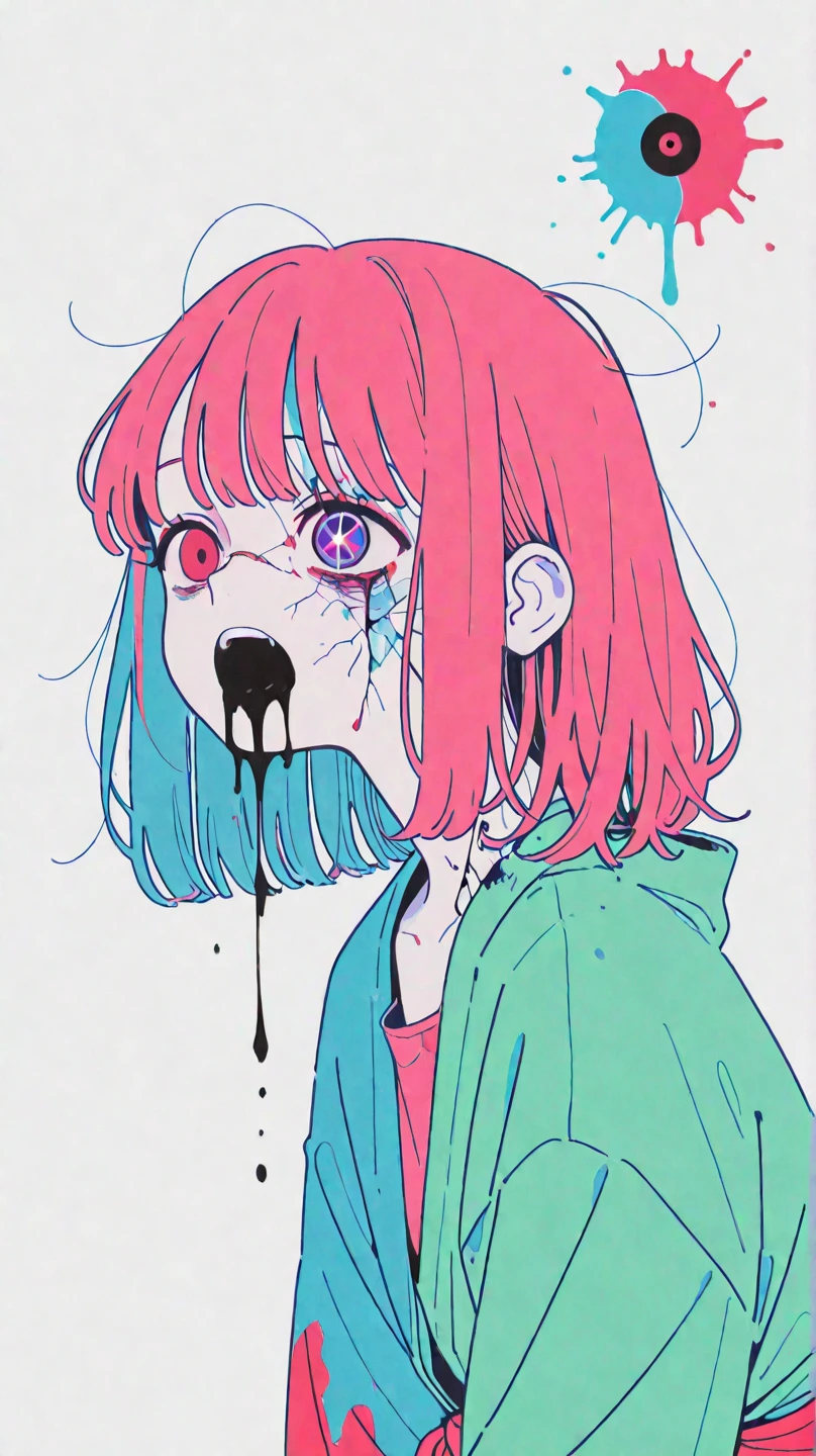 masterpiece,best quality,(watercolor \(medium\),iriscompiet :1.2),vividanime,1girl,solo,lips,ink,dripping,dark theme,horror \(theme\),<lora:VividAnimeV1.6:0.7>,<lora:IrisCompietStyle:0.7>,