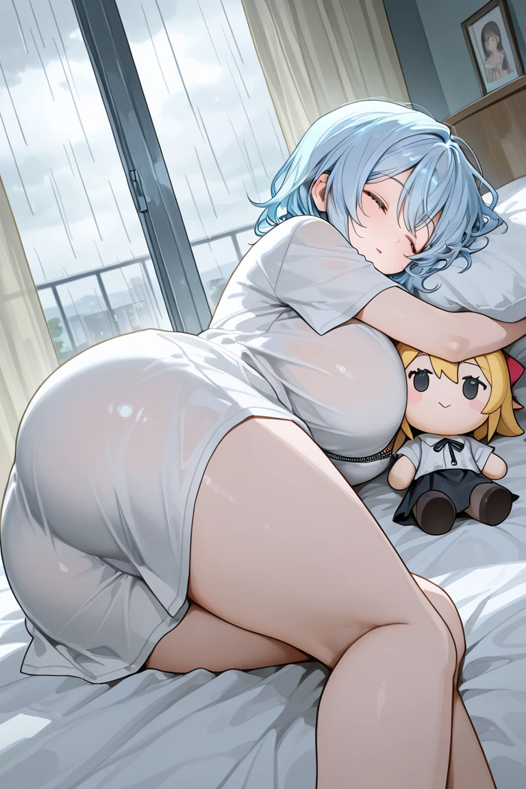 Browsing Caution,Sweat,white breath,Futanari Girl,One Shota boy,Large areola,White steam,Side view,Heart Eyes,Drooling,((Shake your body)),Cum on ass,Sex,
