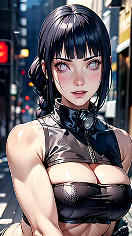 "Types of images: Super high quality and realistic cyberpunk art Subject: Stunning and attractive woman adorned in cutting-edge cyberpunk fashion. Her beauty is natural.、Enhanced with sparkling cybernetic tattoos. Her eyes, Shimmering with LED lighting accents, Captivating, a captivating gaze. She、Immerse yourself in a high-tech ensemble composed of holographic materials and complex circuit designs. The background is a dazzling neon streetscape, Amplify her charm. Art styles、Realistic, Cyberpunk, Futuristic art inspiration, Ghost in the Shell."