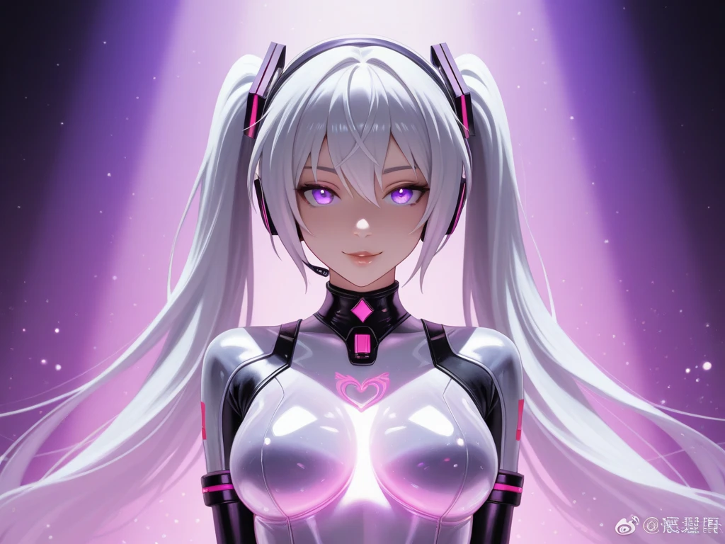 1girl, falling, animal ears, bangs, blush, camouflage armor, closed mouth, fake animal ears, gloves, headphones, headset, horse ears, impossible clothes, jacket, large breasts, long hair, long sleeves, looking at viewer, camouflage bodysuit, pink eyes, simple background,smile, solo, body paint, twintails, upper body, very long hair, black background, white gloves, white hair,alice \(nikke\),

[(colorful explosion psychedelic toxic neon paint colors:1.2)::0.15],
(masterpiece:1.4),(best quality:1.4),(shiny skin),realistic