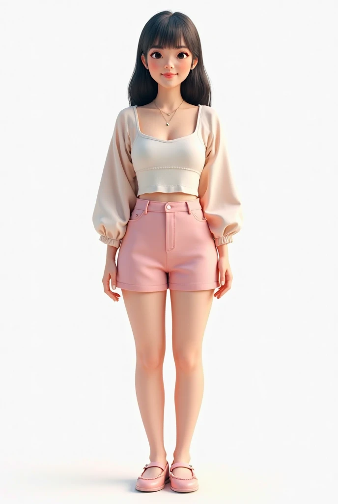 Girl wearing pink,light skin