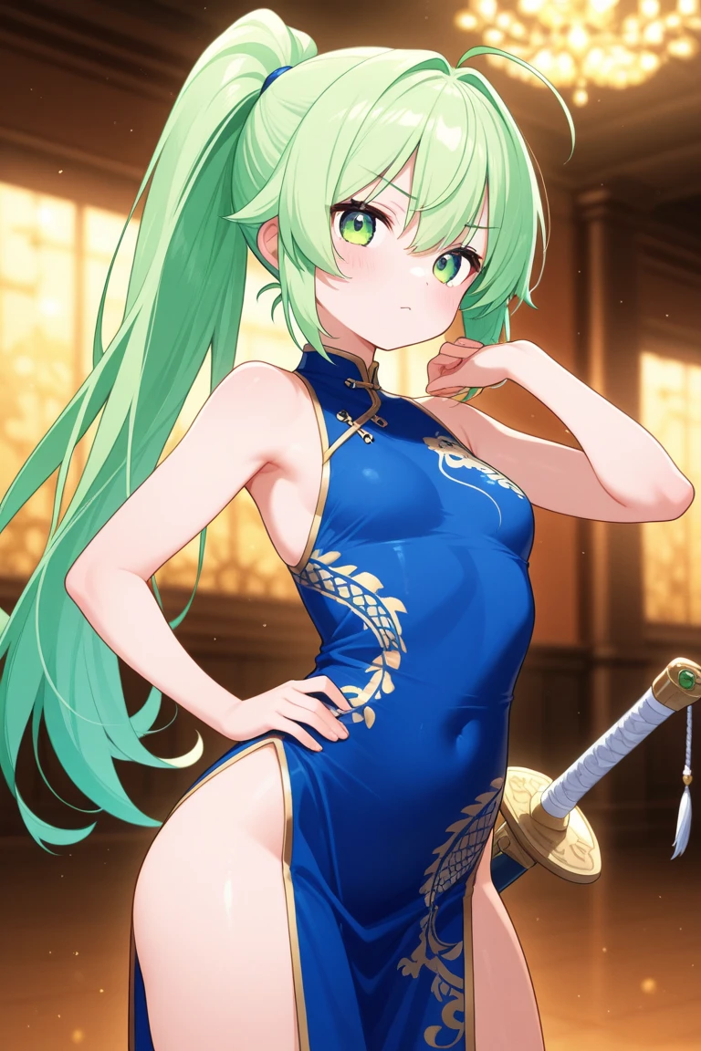 one girl, elf, girl focus, pony tail, dancer, mysterious, beautiful