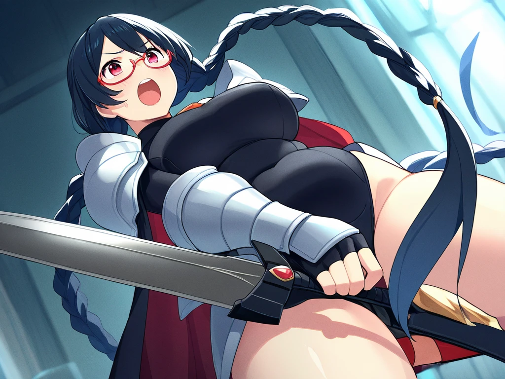 nsfw:1.5,((Highest quality)), ((masterpiece)), (detailed),Momo Yaoyorozu, ponytail、sorry、I have black hair, Troubled face、Embarrassing、Blushing, Ahegao、Eyes Wide Open、Bodysuits, Big Lips, outside, Curvy、((vagina、SEX:1.5、cowgirl position, squatting, spread legs、Strong man))、Overflowing Sex Fluids:1.5