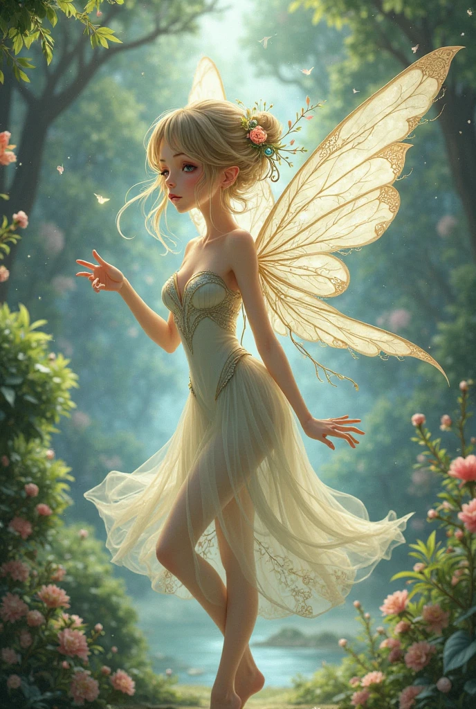 Create a white fairy