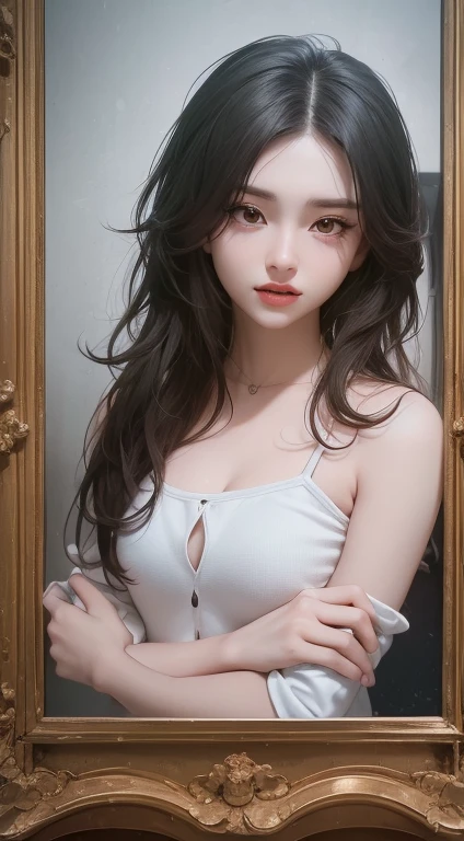 Jennie face, Jennie Blackpink, White skin, big lips, big breasts, small nose, large eyes  