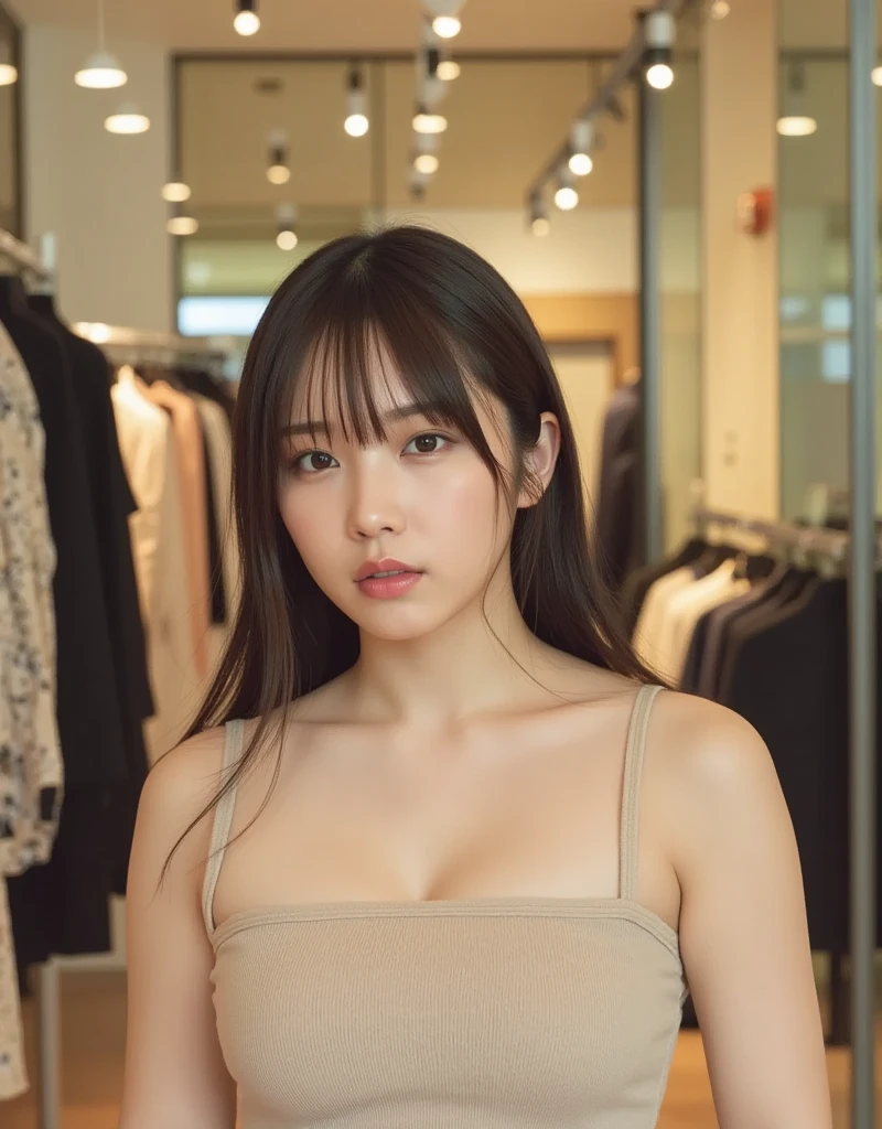 highest quality, Ultra-high resolution, Highly detailed skin, Physically Based Rendering, (((Japanese woman in her 20s,She is supporting her chest with her arms and is not wearing underwear., Large Breasts, Nipplesも見える, from the front))),Beautiful background:1.2), ((Cleavage)), ((Nipplesを見せている)), (White swimsuit with a wide open chest) .(No chest pads)、(Fabric so thin that you can see through) ((Nipplesの輪郭はNipplesの形をはっきりと表現している.、Nipples))、(Areola, (Realistic: 1.4),(Realistic), (front)(((Young Face))), (Written boundary depth), ((衣服を通してNipplesが見える))、