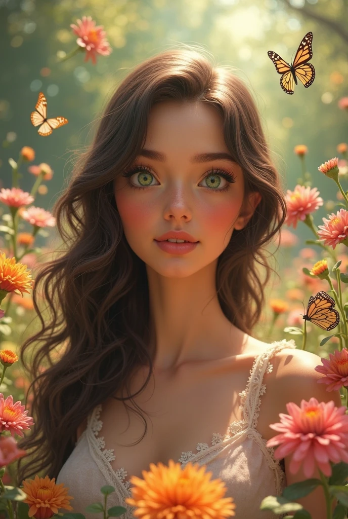 21 year old girl with green eyes