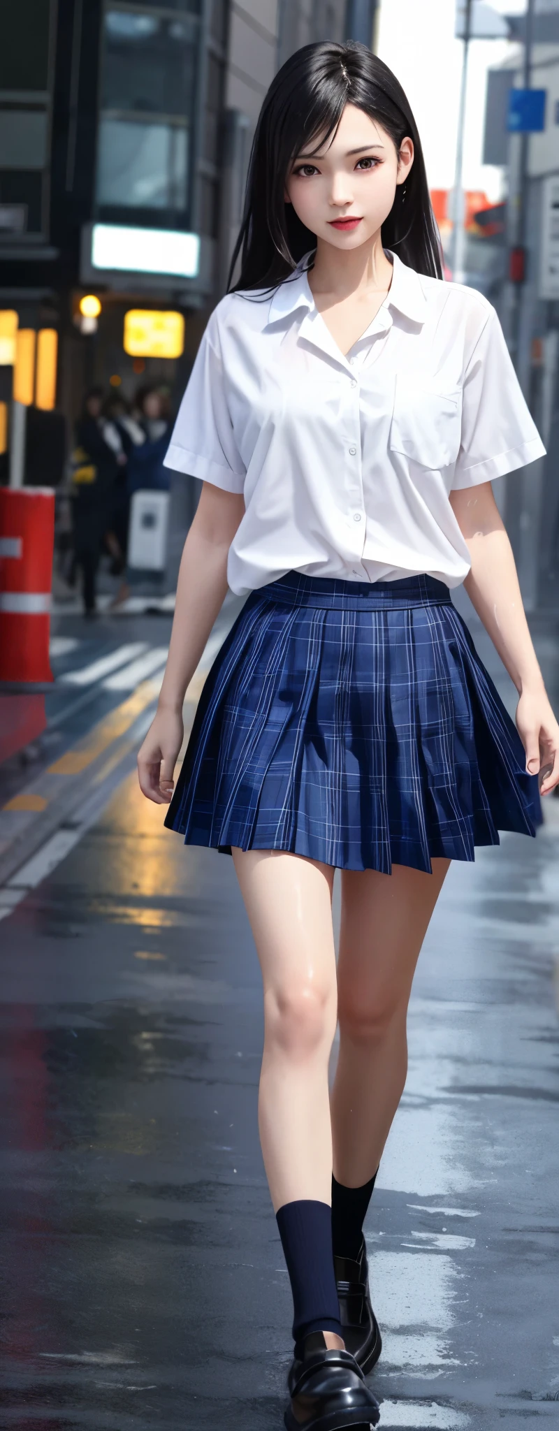 Tabletop,（ Highest quality）,（masterpiece） Realistic,real , Realistic, Very detailed, finely, High resolution, 8k wallpaper,,Anatomically correct body, One cute girl,（Korean Girl：1.4）,（18-year-old：1.4）, （Black Hair：1.3）,（Straight long hair：1.4）,（She is thin：1.3） ,（She is wearing a traditional Japanese school uniform：1.4）,((Her school uniform is a long skirt：1.4)) Sharp focus, Perfect dynamic composition, finelyて美しい目,Slim body,（Small breasts：1.4）（Small breasts：1.4）,（Small breasts：1.4）,（Small breasts：1.4）, Thin Hair, Detailed and Realistic skin texture, smile,　Cute Face,　Standing pose、（whole body：1.4）,　((Summer Park))　Summer sunshine　彼女はSummer Parkにいます　 (Sheer white lace panties：1.4)　 (Sheer white lace panties：1.4)　　((Her long skirt is being blown up by the strong wind.：1.4)),　((A strong wind blows her long skirt up, revealing her white lace panties.：1.4))　((The long skirt of her school uniform is being blown up by the wind.：1.4))

