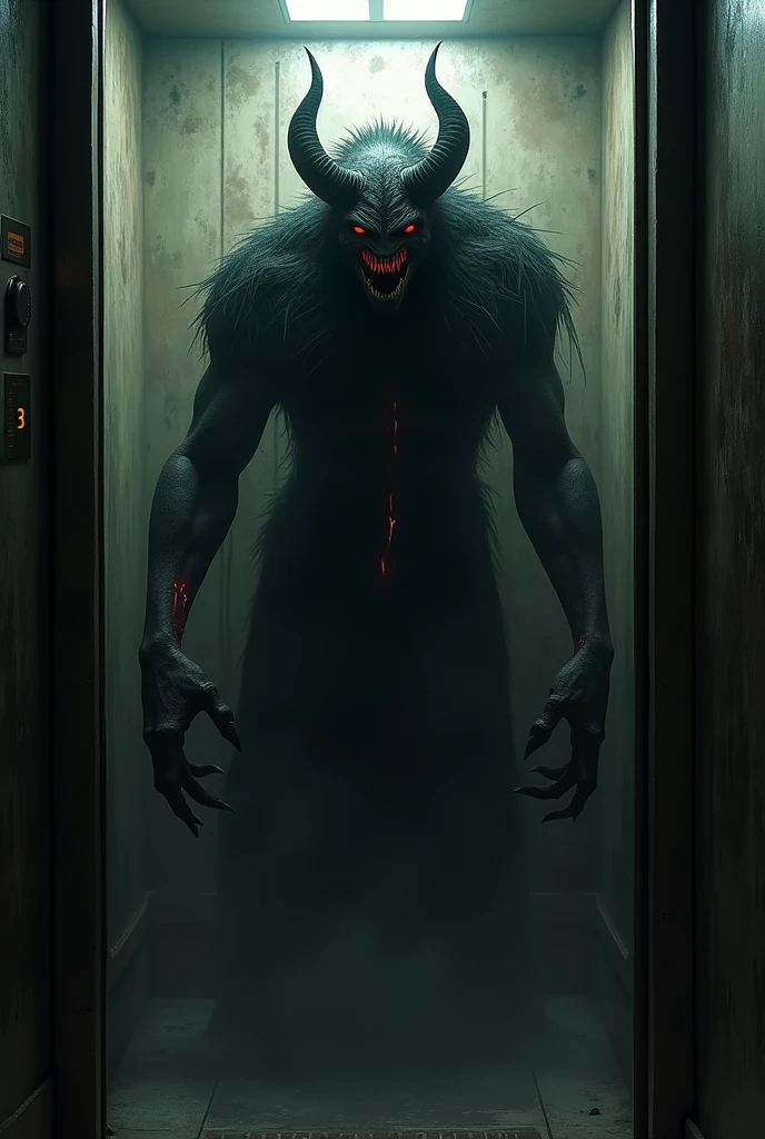 Beelzebub God of flies in a window