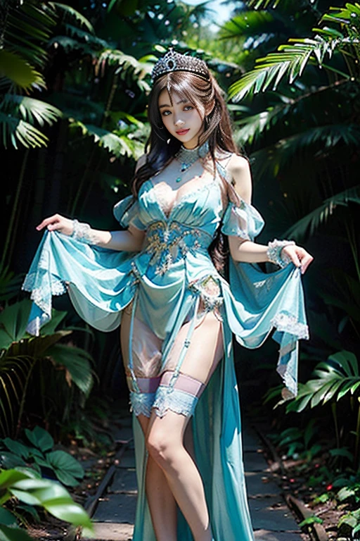 She looks like a very shy girl, The face is shy, full body xianxia, Chinese Hanfu, Sexy pink bikini underwear，All-over lace，Lace panties, Lace top，Nearly transparent，pink lingerie，Long-legged girl，Put on your boots，White boots，Huge breasts，put on your hat，fantasy服装, Put on a priest&#39;s cloak, pink cloak, lace cape，穿着fantasy服装, Standing on the street，For the audience，Real 8000g，Impeccable，masterpiece，Professional artwork，masterpiece，Light，Movie Bloom，Perfect face，Pretty Face，fantasy，Dreamy and magical，not real，Intricate details，beautiful pattern