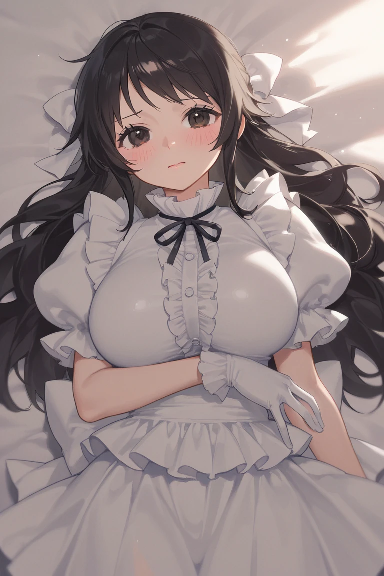 1girl,solo,
standing,cowboy shot,paw pose,
naked apron, waist apron, frills, waist apron, bare legs, huge breasts,
<lora:char-kyaru-gn:0.85>,cat ears, blush, wavy mouth,
<lora:FrillsNakedApronWaistApronV1:1> ,
indoors, bedroom, looking at viewer,