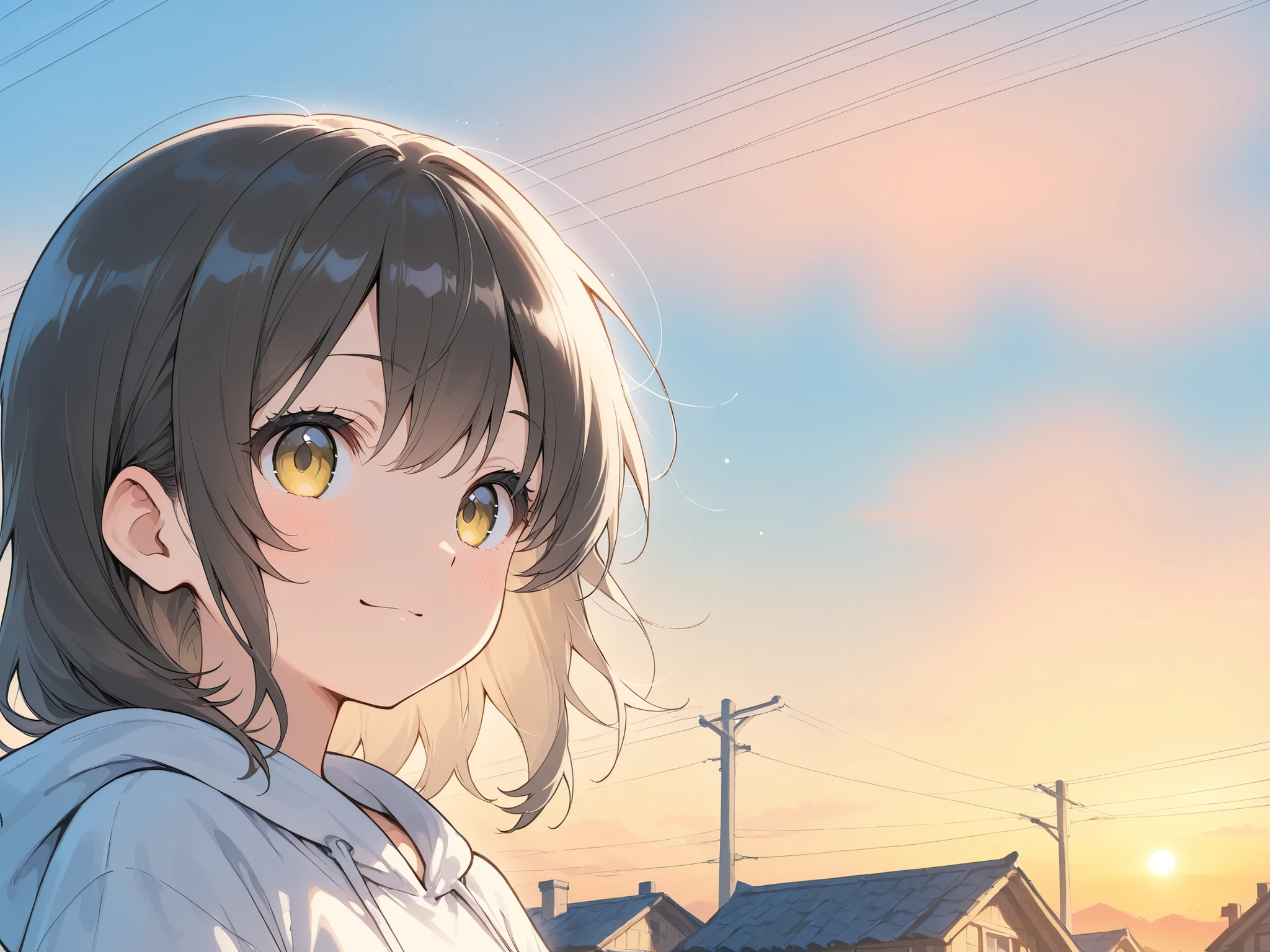 watercolor style、Light line drawing、the morning sun shines in、Nostalgic Scenery、hood memories、A house in the countryside where a pleasant breeze blows、Refreshing work